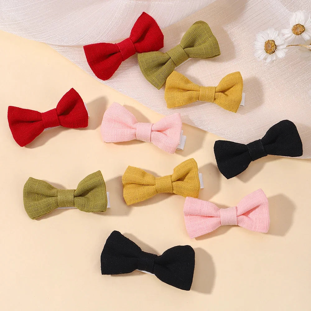 The Courtney Bow - Two Piece Baby Mini Hair Bows Hair Clips